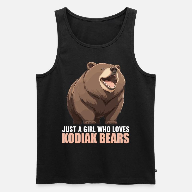 Kodiak Bear Kodiak Bear - Men's Premium Organic Tank Top - black