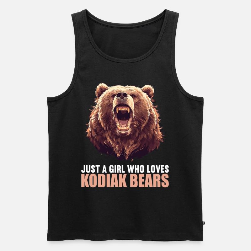Kodiakbären Kodiakbär - Männer Premium Bio Tank Top - Schwarz