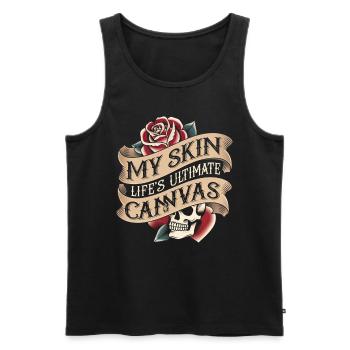 Tattoo Studio Tattoo Artist Tattoo Ideen - Männer Premium Bio Tank Top - Schwarz - Vorne - AI Model Male 178 light (178cm)