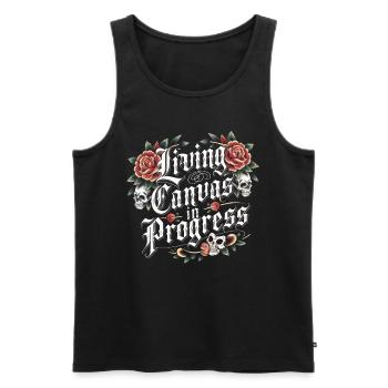 Tattoo Studio Tattoo Artist Tattoo Ideen - Männer Premium Bio Tank Top - Schwarz - Vorne - AI Model Male 178 light (178cm)
