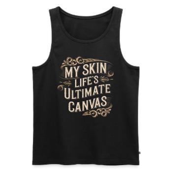 Tattoo Studio Tattoo Artist Tattoo Ideen - Männer Premium Bio Tank Top - Schwarz - Vorne - AI Model Male 178 light (178cm)