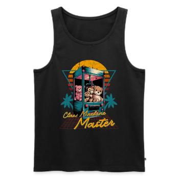 Greifautomat Kraller Greifer Claw Machine Master - Men's Premium Organic Tank Top - black - Front - AI Model Male 178 light (178cm)