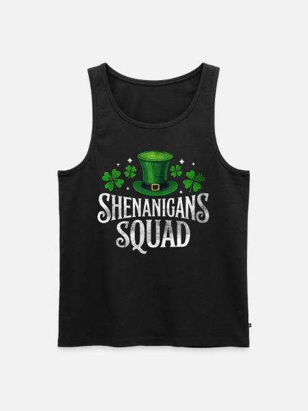 Shenanigans Squad - Men's Premium Organic Tank Top - black
