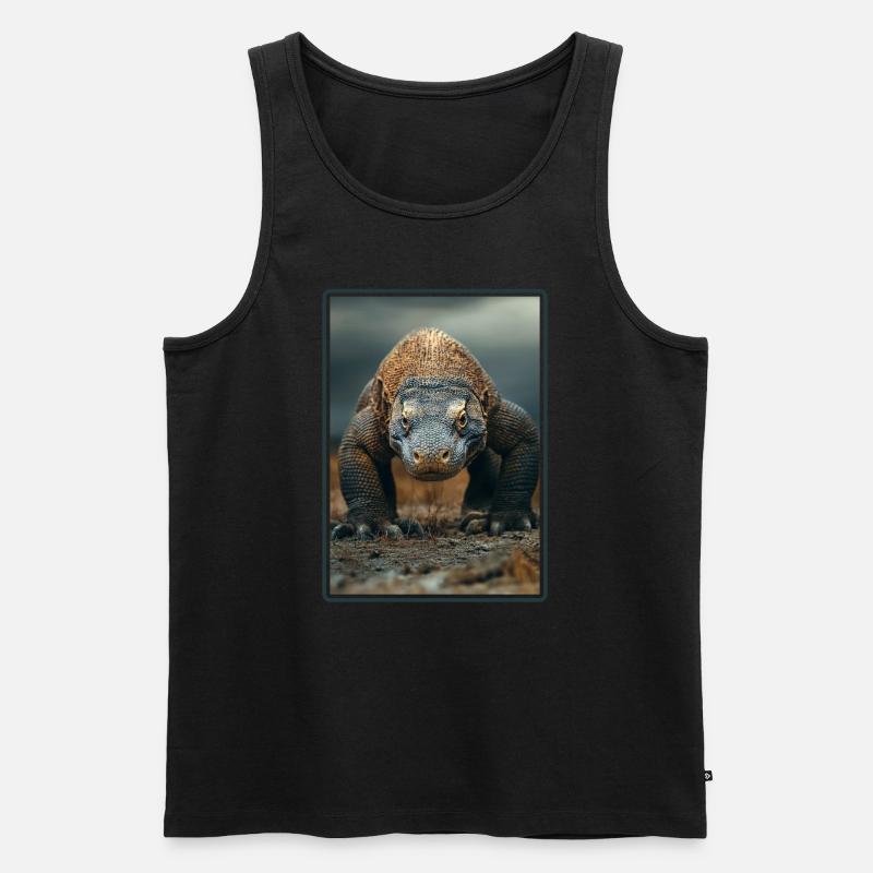 Komodowarane Komodowaran - Männer Premium Bio Tank Top - Schwarz
