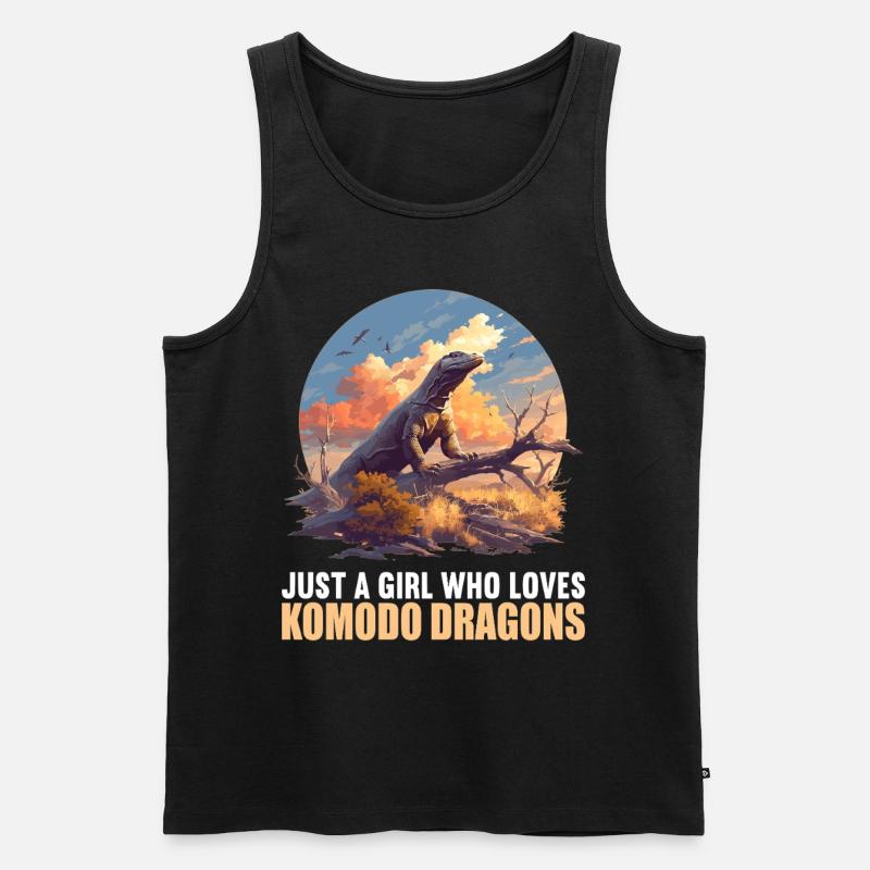 Komodowarane Komodowaran - Männer Premium Bio Tank Top - Schwarz