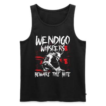 Wendigo Kryptide Cryptid - Männer Premium Bio Tank Top - Schwarz - Vorne - AI Model Male 178 light (178cm)