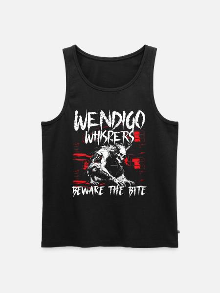 Wendigo Kryptide Cryptid - Männer Premium Bio Tank Top - Schwarz
