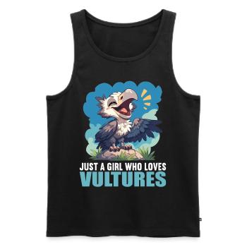Vulture Geier - Männer Premium Bio Tank Top - Schwarz - Vorne - AI Model Male 178 light (178cm)