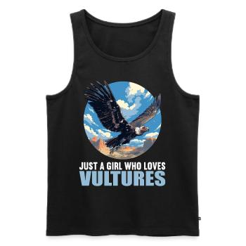Vulture Geier - Männer Premium Bio Tank Top - Schwarz - Vorne - AI Model Male 178 light (178cm)