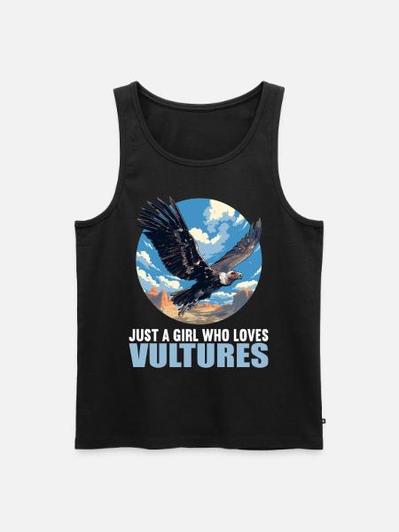 Vulture Geier - Männer Premium Bio Tank Top - Schwarz