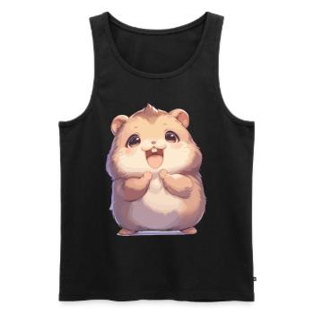 Lemmings Lemming - Men's Premium Organic Tank Top - black - Front - AI Model Male 178 light (178cm)
