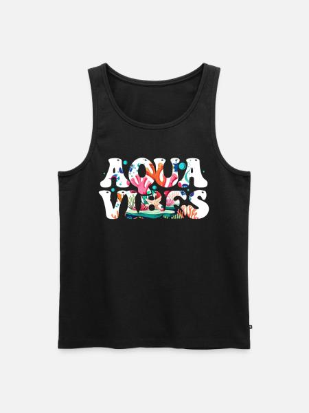 Aquarium Aquaristik - Männer Premium Bio Tank Top - Schwarz