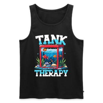 Aquarium Aquatics - Men's Premium Organic Tank Top - black - Front - AI Model Male 178 light (178cm)