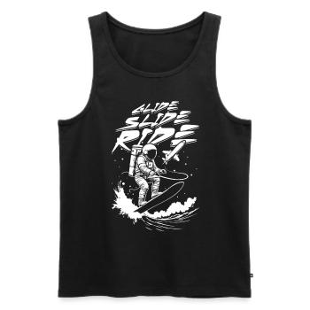 Wakeboarding Wakeboard Glide Slide Ride - Débardeur bio Premium Homme - noir - Devant - Michal (187cm)