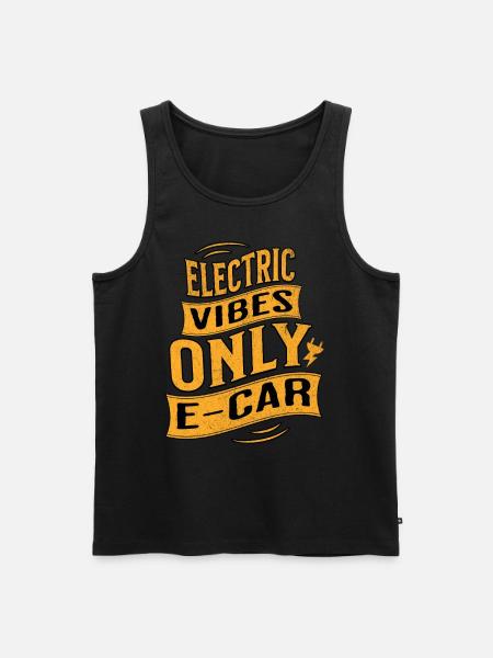 Electric car E-car Electromobility - Men's Premium Organic Tank Top - black