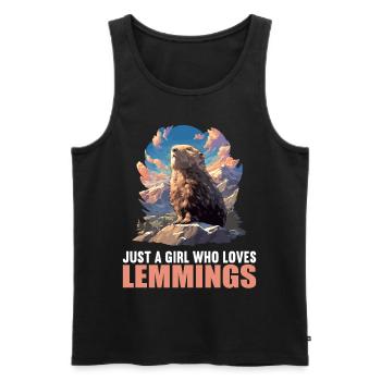 Lemmings Lemming - Men's Premium Organic Tank Top - black - Front - AI Model Male 178 light (178cm)