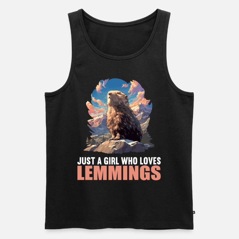 Lemminge Lemming - Männer Premium Bio Tank Top - Schwarz