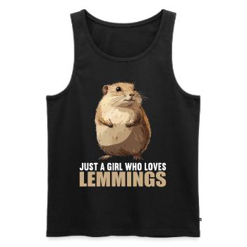 Lemmings Lemming - Men's Premium Organic Tank Top - black - Front - AI Model Male 178 light (178cm)