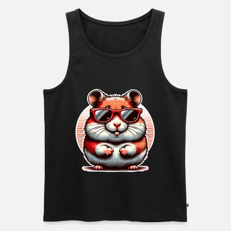 Hamster - Männer Premium Bio Tank Top - Schwarz