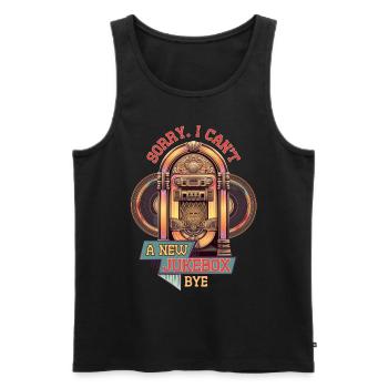 Jukebox Collectors - Men's Premium Organic Tank Top - black - Front - AI Model Male 178 light (178cm)