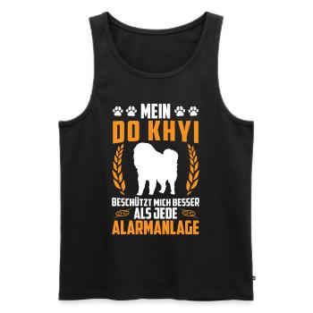 Do Khyi protects me Tibetan Mastiff Tibetan Mastiff - Men's Premium Organic Tank Top - black - Front - Michal (187cm)