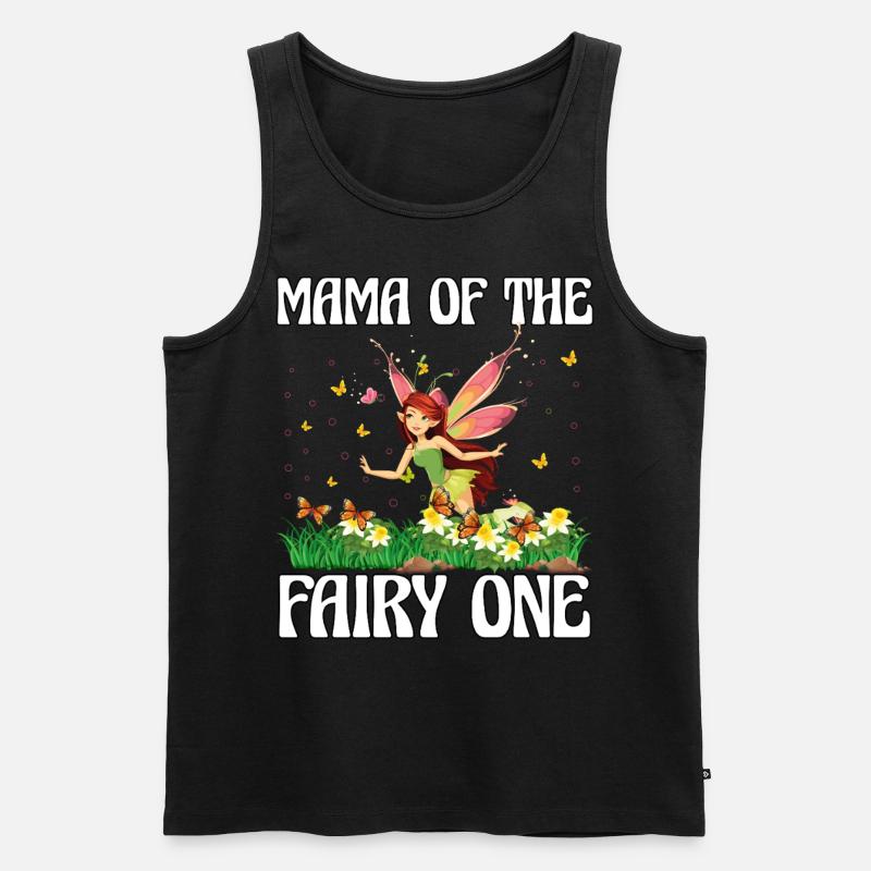 Mama der Fee Eins - Männer Premium Bio Tank Top - Schwarz