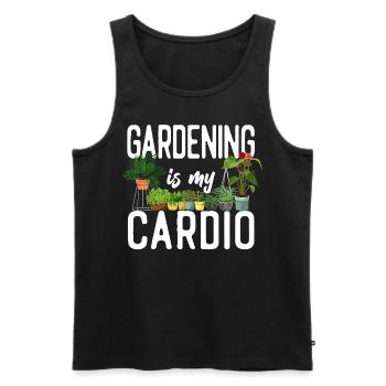 Plant Lover Gardening Gardening Is - Männer Premium Bio Tank Top - Schwarz - Vorne - Michal (187cm)