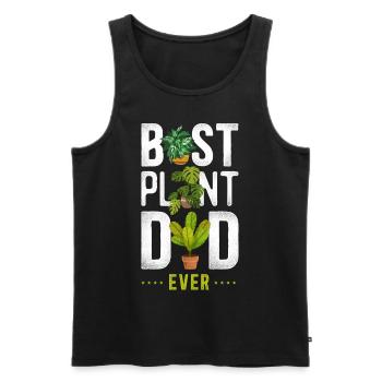 Plant Lover Gardening Dad Best - Men's Premium Organic Tank Top - black - Front - Michal (187cm)