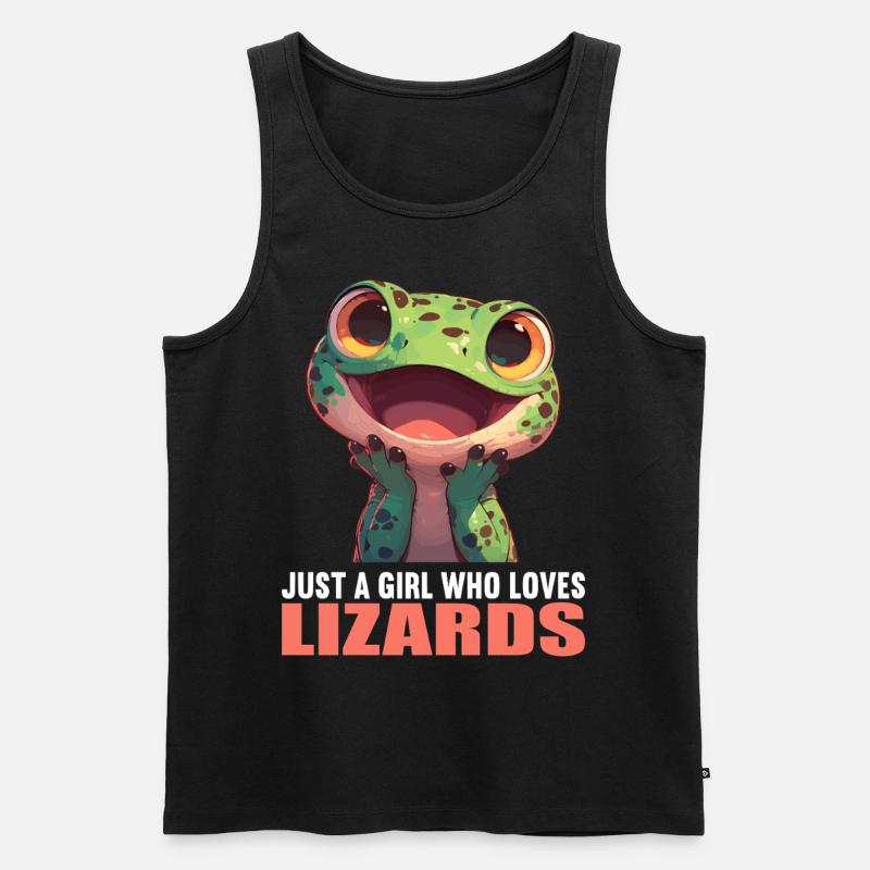 Eidechsen Eidechse - Männer Premium Bio Tank Top - Schwarz