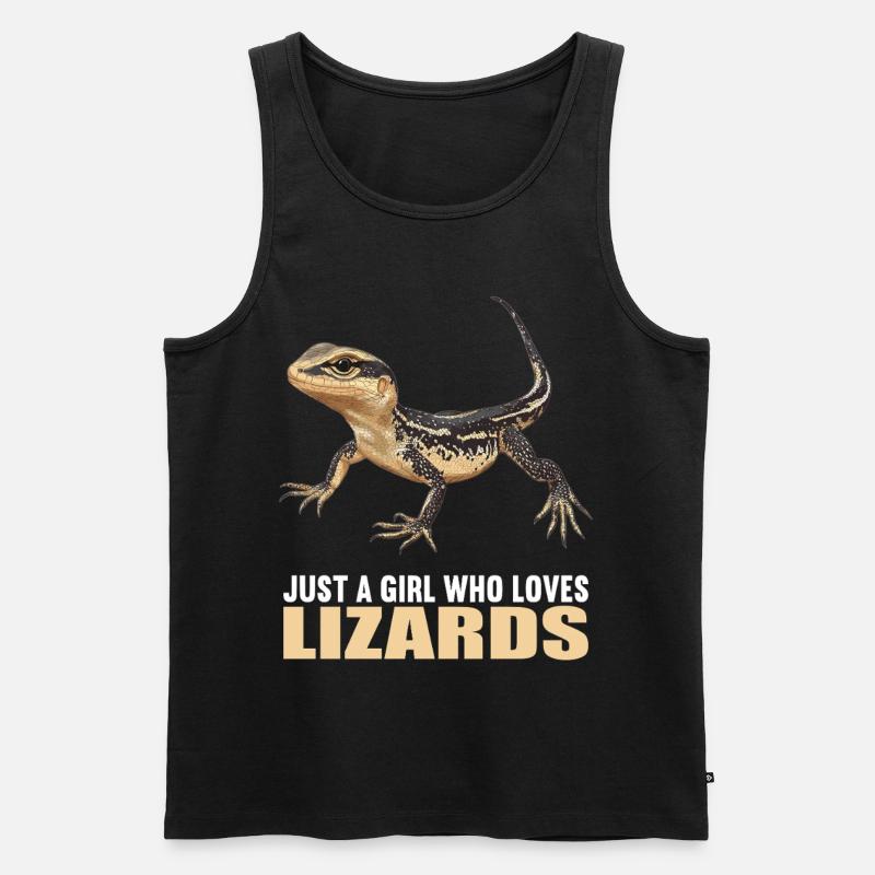 Eidechsen Eidechse - Männer Premium Bio Tank Top - Schwarz