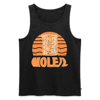 Mole - Men's Premium Organic Tank Top - black - Front - Michal (187cm)