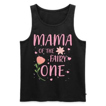 Maman de la fée Une - Débardeur bio Premium Homme - noir - Devant - Michal (187cm)