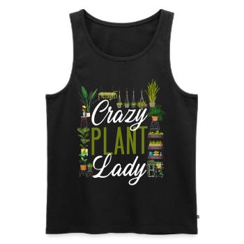 Plant Lover Gardening Crazy Plant - Männer Premium Bio Tank Top - Schwarz - Vorne - Michal (187cm)