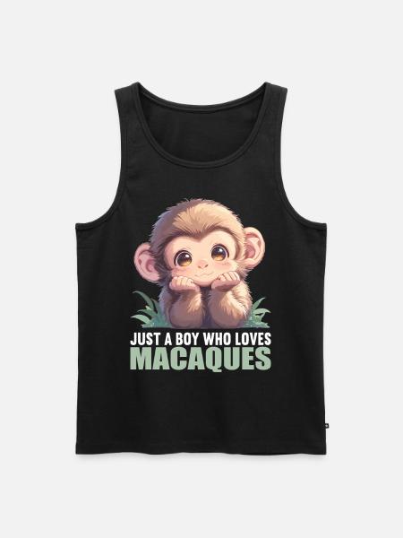 Macaque Macaque - Men's Premium Organic Tank Top - black