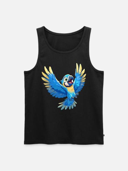 Macaw's Era - Men's Premium Organic Tank Top - black