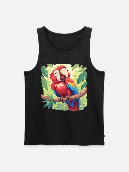 Macaw's Era - Men's Premium Organic Tank Top - black