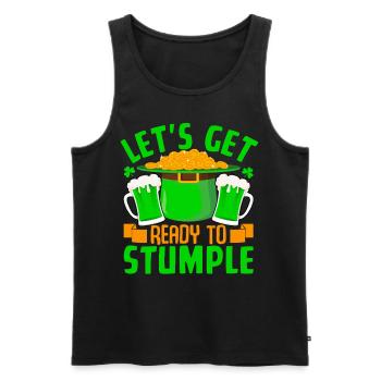 Let's get Ready to Stumple - Men's Premium Organic Tank Top - black - Front - Michal (187cm)