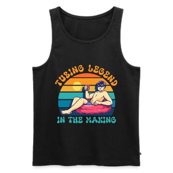 River Tubing Inner Tubing Bumper Tubing Legend - Männer Premium Bio Tank Top - Schwarz - Vorne - AI Model Male 178 light (178cm)