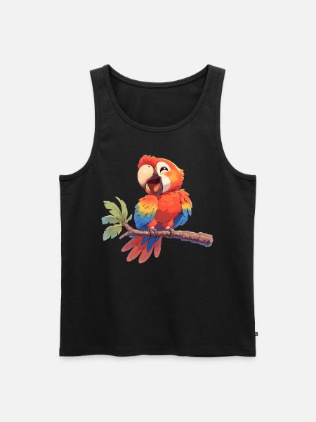 Macaw's Era - Men's Premium Organic Tank Top - black