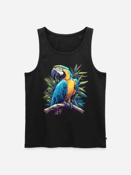 Macaw's Era - Men's Premium Organic Tank Top - black