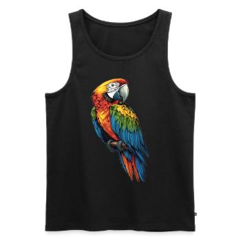 Aras Ara - Männer Premium Bio Tank Top - Schwarz - Vorne - Michal (187cm)
