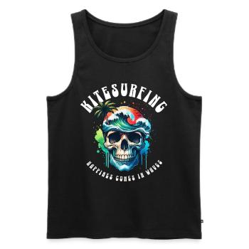 Kitesurfen Kitesurfer Kiteboard - Männer Premium Bio Tank Top - Schwarz - Vorne - Michal (187cm)