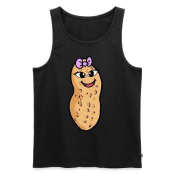 Peanut Peanuts Nut Kid Kids Funny - Men's Premium Organic Tank Top - black - Front - AI Model Male 178 light (178cm)