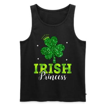 Irish Princess - Men's Premium Organic Tank Top - black - Front - AI Model Male 178 light (178cm)