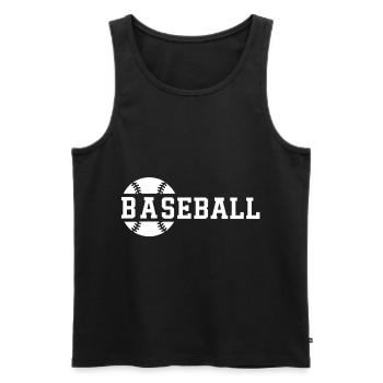 Baseball Player Design Baseball Fan - Men's Premium Organic Tank Top - black - Front - AI Model Male 178 light (178cm)