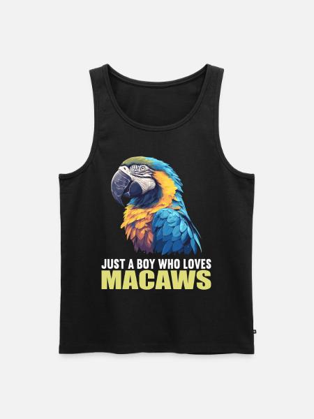 Macaw's Era - Men's Premium Organic Tank Top - black