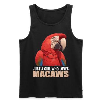 Macaw's Era - Men's Premium Organic Tank Top - black - Front - AI Model Male 178 light (178cm)