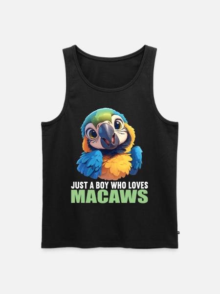 Macaw's Era - Men's Premium Organic Tank Top - black