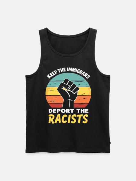 Anti-Racism Diversity, Justice & Equality - Men's Premium Organic Tank Top - black