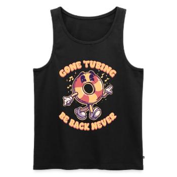 River Tubing Inner Tubing Bumper - Männer Premium Bio Tank Top - Schwarz - Vorne - AI Model Male 178 light (178cm)